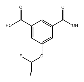 5-(DIFLUOROMETHOXY)BENZENE-1,3-DICARBOXYLIC ACID,2055613-85-7,结构式