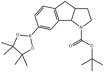 叔丁基7-(4,4,5,5-四甲基-1,3,2-二氧杂硼烷-2-基)-3,3A,4,8B-四氢茚并[1,2-B]吡咯-1(2H)-羧酸盐,2055834-32-5,结构式