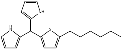 2,2'-((5-hexylthiophen-2-yl)methylene)bis(1H-pyrrole) Structure