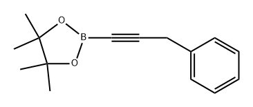 4,4,5,5-四甲基-2-(3-苯基丙-1-YN-1-基)-1,3,2-二氧硼烷 结构式