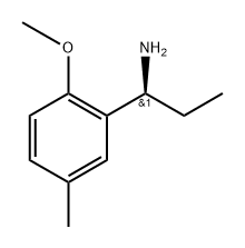 (1S)-1-(2-methoxy-5-methylphenyl)propan-1-amine,205878-40-6,结构式