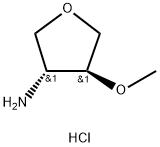 (3R,4S)-(4-Methoxytetrahydrofuran-3-yl)amine hydrochloride Structure
