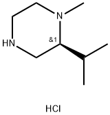 (S)-2-异丙基-1-甲基哌嗪盐酸盐, 2059912-12-6, 结构式