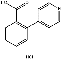 2-(pyridin-4-yl)benzoic acid hydrochloride 结构式