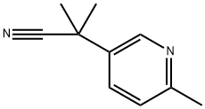3-Pyridineacetonitrile, α,α,6-trimethyl- Struktur