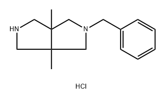 2-benzyl-3a,6a-dimethyl-octahydropyrrolo[3,4-c]pyrrole dihydrochloride Structure