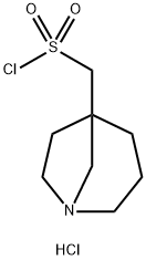 1-AZABICYCLO[3.2.1]OCTAN-5-YLMETHANESULFONYL CHLORIDE HYDROCHLORIDE, 2060050-68-0, 结构式
