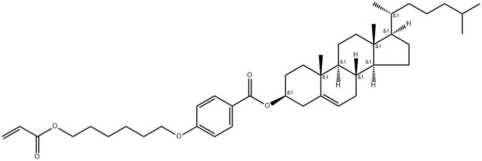 CHOLEST-5-EN-3-OL (3尾)-, 3-[4-[[6-[(1-OXO-2-PROPEN-1-YL)OXY]HEXYL]OXY]BENZOATE, 206053-52-3, 结构式