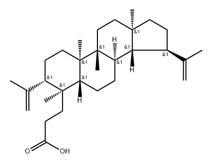 3,4-セコルパ-4(23),20(29)-ジエン-3-酸 化学構造式