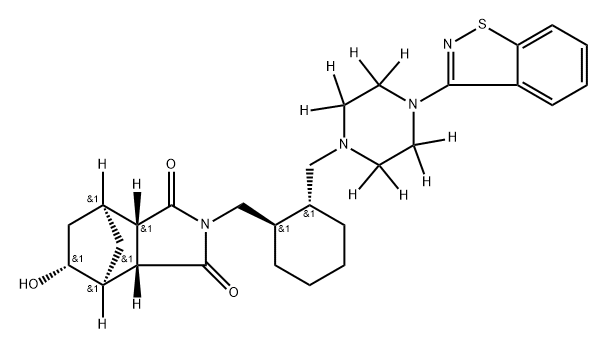 Lurasidone Metabolite 14283 D8 Structure