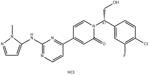 GDC-0994 (hydrochloride) 化学構造式