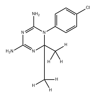 Cycloguanil-d6 HCl 结构式