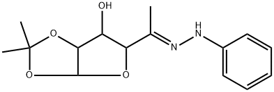 1-O,2-O-Isopropylidene-6-deoxy-α-D-xylo-5-hexosulofuranose phenyl hydrazone 结构式
