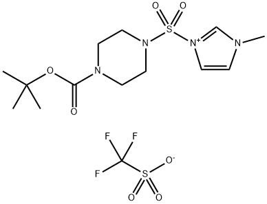 1H-Imidazolium, 3-[[4-[(1,1-dimethylethoxy)carbonyl]-1-piperazinyl]sulfonyl]-1-methyl-, 1,1,1-trifluoromethanesulfonate (1:1)