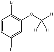 1-溴-4-氟-2-(三氘代)甲氧基苯 结构式