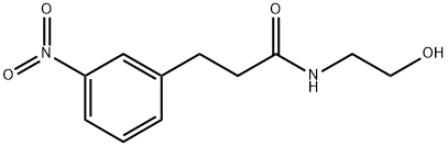 N-(2-hydroxyethyl)-3-(3-nitrophenyl)propanamide Structure