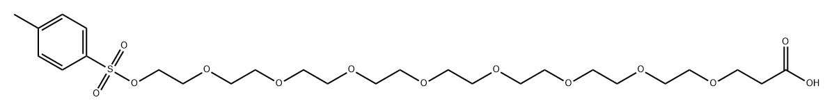 Tos-PEG9-acid Struktur