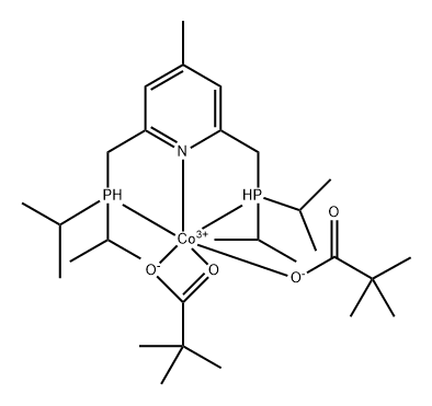 Bis[[diisopropylphosphino]methyl]-4-methyl-pyridine bis(pivaloyloxy)cobalt 95% Structure