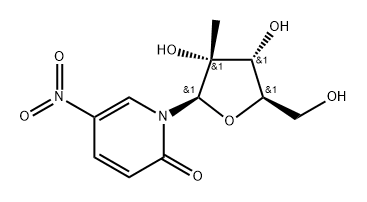 1-(2-C-b-Methyl--D-ribofuranosyl)-5-nitropyridine-2(1H)-one Structure