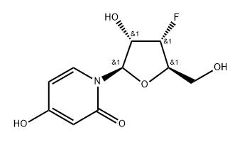 3'-Deoxy-3'-flluoro-3-deazauridine Struktur