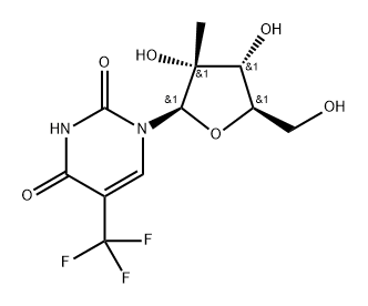 2'-C-Methyl-5-trifluoroMethyluriddine Structure