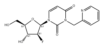 2'-Deoxy-2'-fluoro-N3-[(pyridin-2-yl)Methyl]-beta-D-arabinouridine Structure