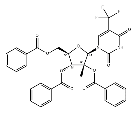 2072145-78-7 2',3',5'-Tri-O-benzoyl-2'-C-methyl-5-trifluoromethyluridine