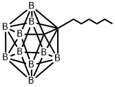 1-hexyl-1,2-dicarbadodecaborane(12)  Structure