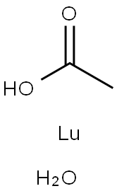 酢酸ルテチウム(III) 水和物 化学構造式
