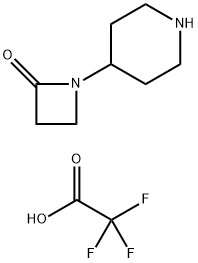 1-(哌啶-4-基)氮杂环丁烷-2-酮 2,2,2-三氟乙酸盐 结构式
