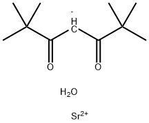 双(2,2,6,6-四甲基-3,5-庚烷二氧基)水合锶, 207683-23-6, 结构式