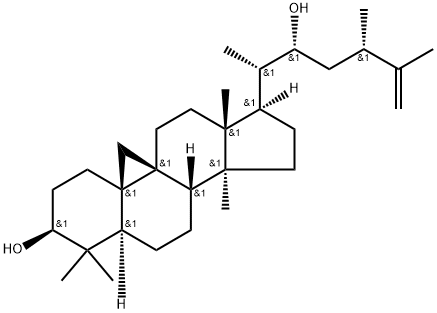 22-Hydroxycyclolaudenol Structure