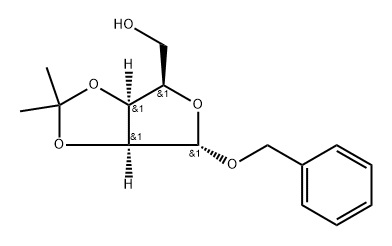 Phenylmethyl 2,3-O-(1-methylethylidene)-a-D-lyxofuranoside Structure