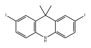 2,7-diiodo-9,9-dimethylacridine 结构式