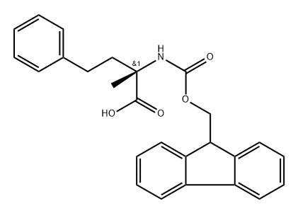Fmoc-α-Me-homoPhe-OH 化学構造式