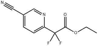 2-(5-氰基吡啶-2-基)-2,2-二氟乙酸乙酯,2079948-90-4,结构式