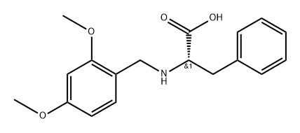 (S)-2-((2,5-dimethoxybenzyl)amino)-2-phenylacetic acid Structure
