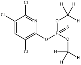 Chlorpyrifos-methyl D6 (dimethyl D6) Structure