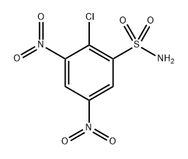 Benzenesulfonamide,  2-chloro-3,5-dinitro-,  radical  ion(1-)  (9CI) Struktur