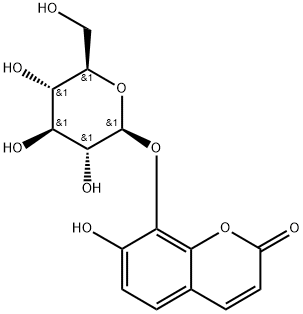 Daphnetin glucoside 结构式