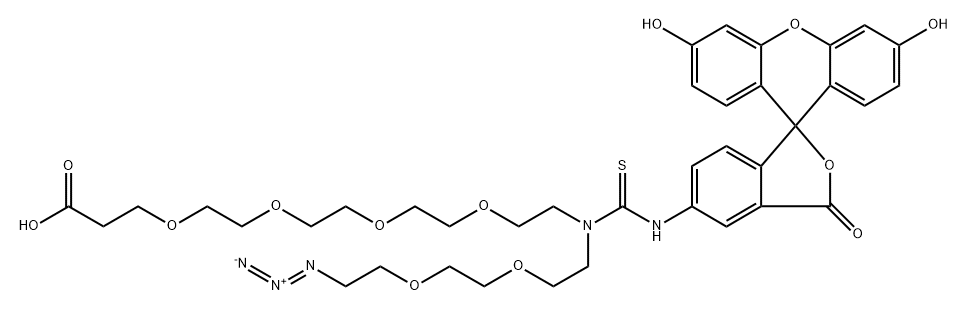 2086689-06-5 N-(Azido-PEG2)-N-Fluorescein-PEG4-acid