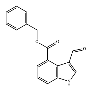 benzyl 3-formylindole-4-carboxylate Structure