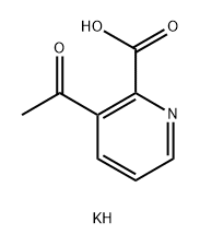 potassium 5-acetylpyrimidine-4-carboxylate Struktur