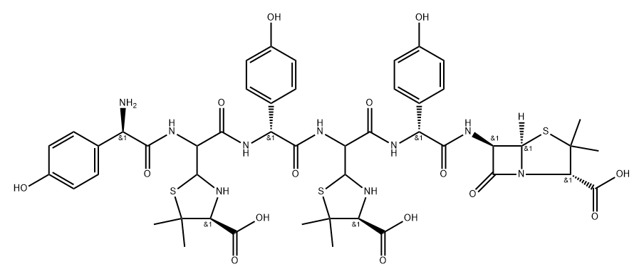 Amoxicillin Trimer Impurity Struktur