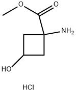 METHYL 1-AMINO-3-HYDROXYCYCLOBUTANE-1-CARBOXYLATE HYDROCHLORIDE, 2089258-00-2, 结构式