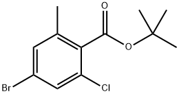 tert-butyl 4-bromo-2-chloro-6-methylbenzoate Structure