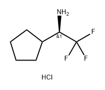 Cyclopentanemethanamine, α-(trifluoromethyl)-, hydrochloride (1:1), (αR)- Structure