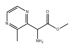 methyl 2-amino-2-(3-methylpyrazin-2-yl)acetate 结构式
