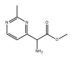 methyl 2-amino-2-(2-methylpyrimidin-4-yl)acetate 结构式