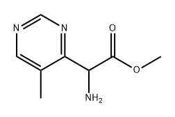 methyl 2-amino-2-(5-methylpyrimidin-4-yl)acetate Struktur